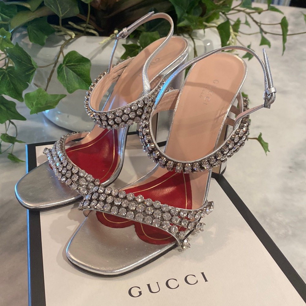 Gucci Argentine Crystal Heels